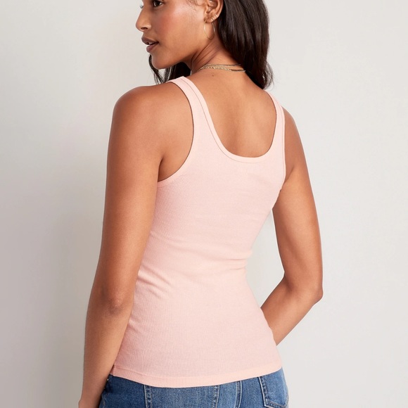 NWT OLD NAVY First-Layer Rib-Knit Tank Top Color: Pink Bamboo - Picture 3 of 7